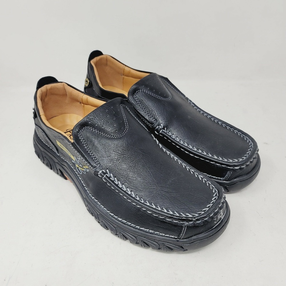 Fashion Sport Mens Loafers Size 9 M Faux Leather Casual Shoes Slip-on